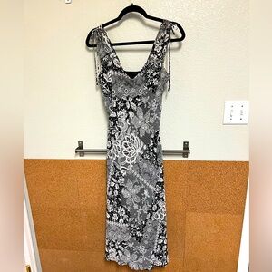 Lapis dress, size medium. Semi sweetheart neckline.